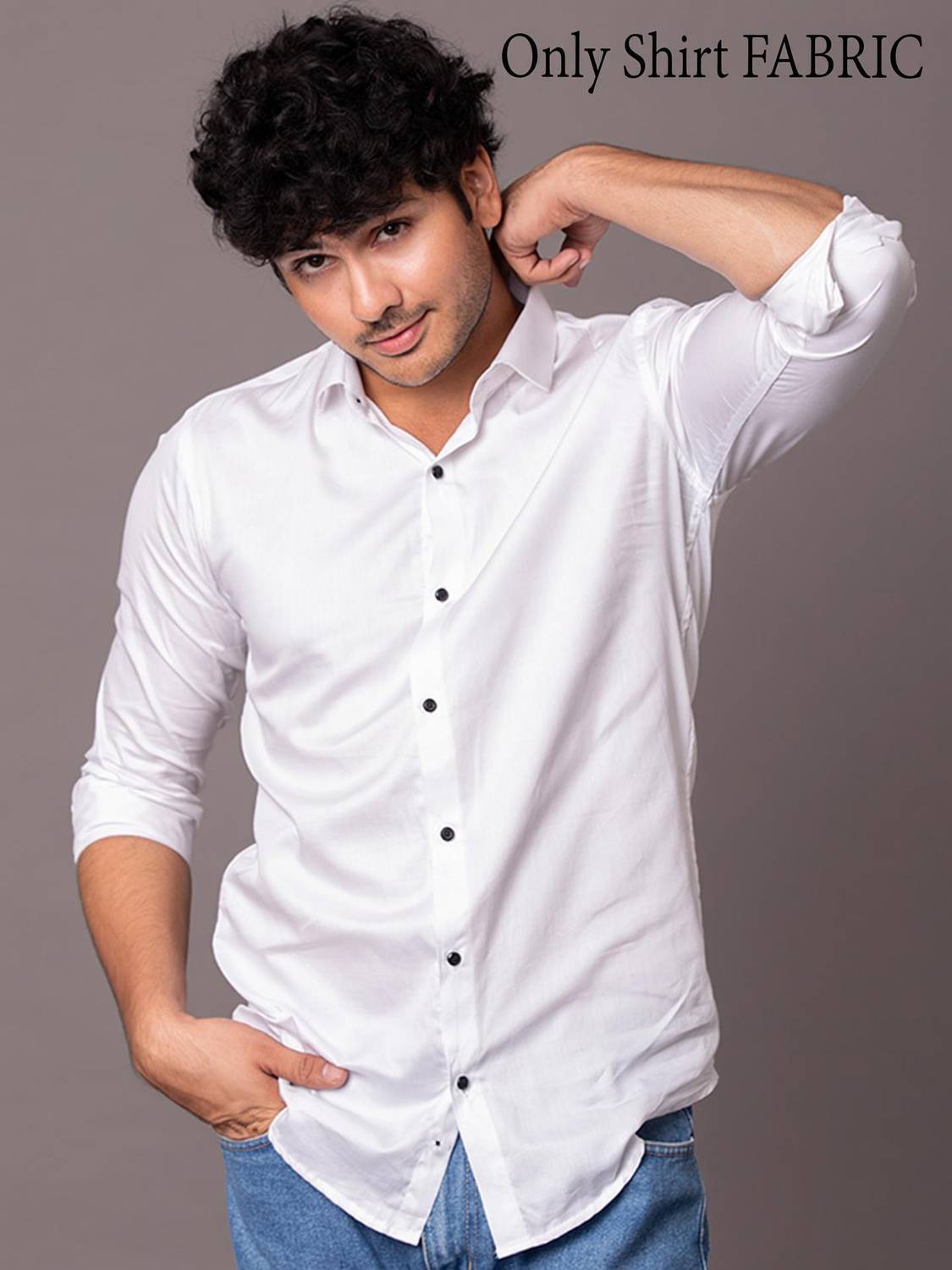 AviraEnterprise Cotton Blend Printed Shirt Fabric