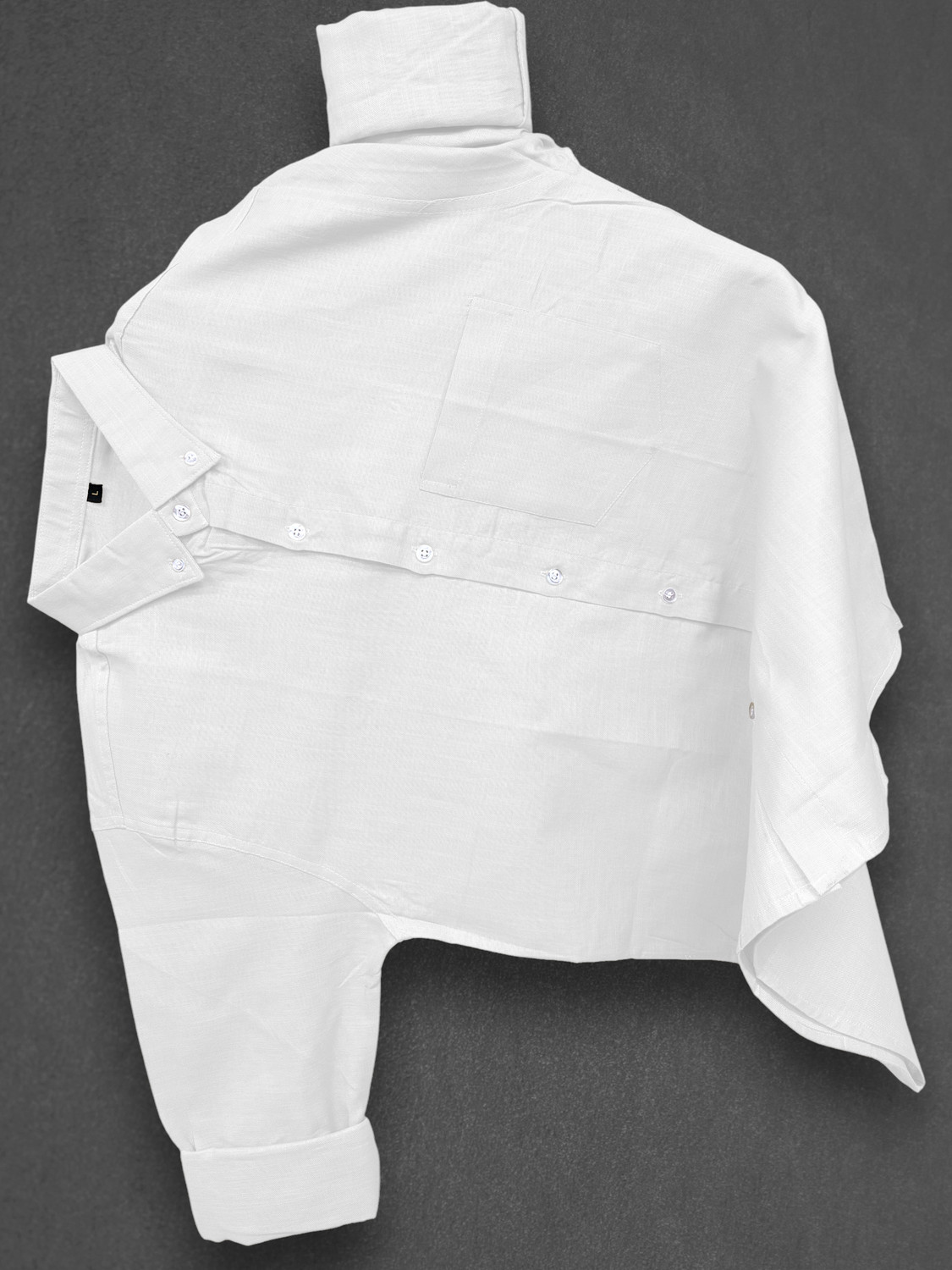 METRONAUT Men Solid Casual White, Silver Shirt