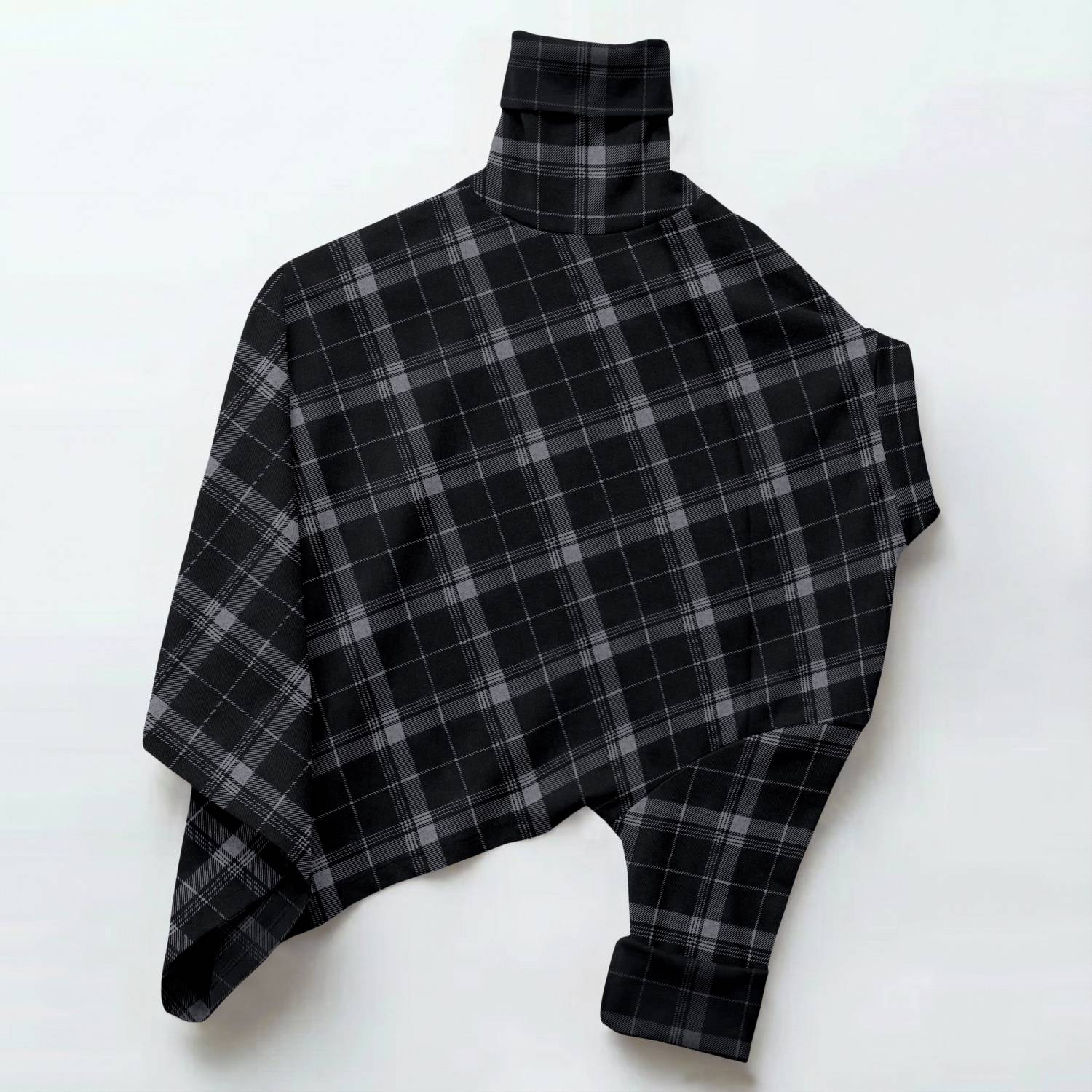 vdlooks Men Checkered Black, Grey Shirt - Image 2