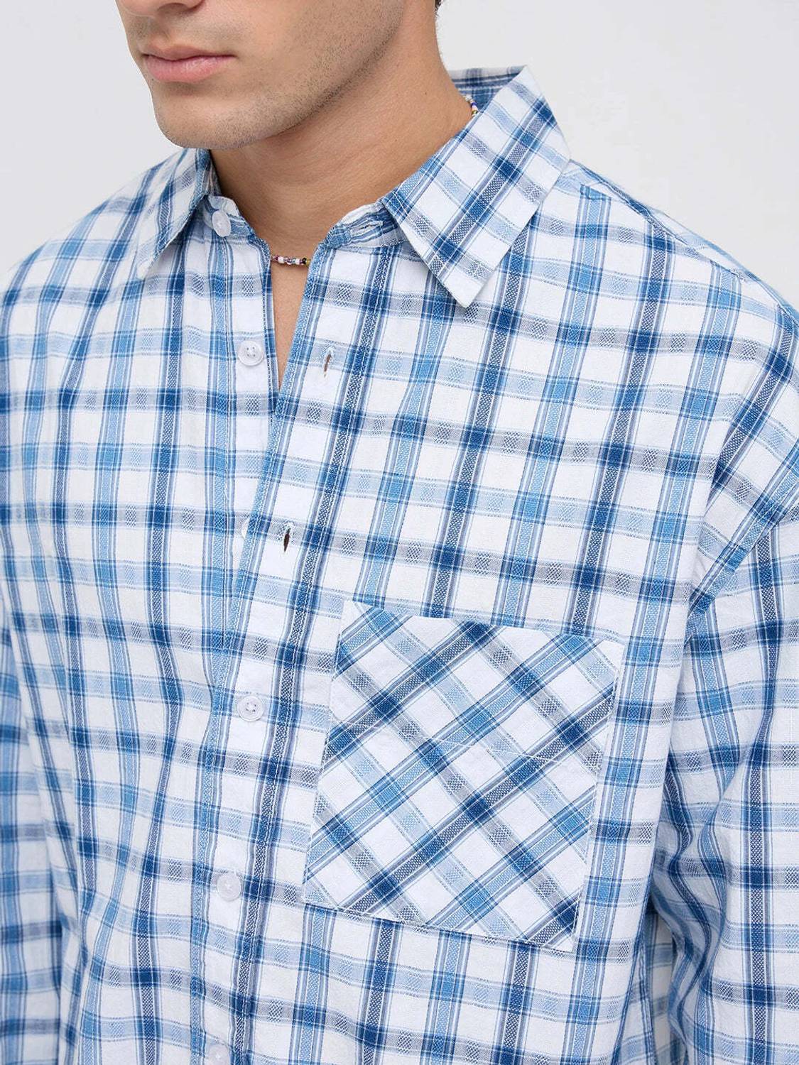 VASTRADO Men Checkered Casual Multicolor Shirt - Image 3
