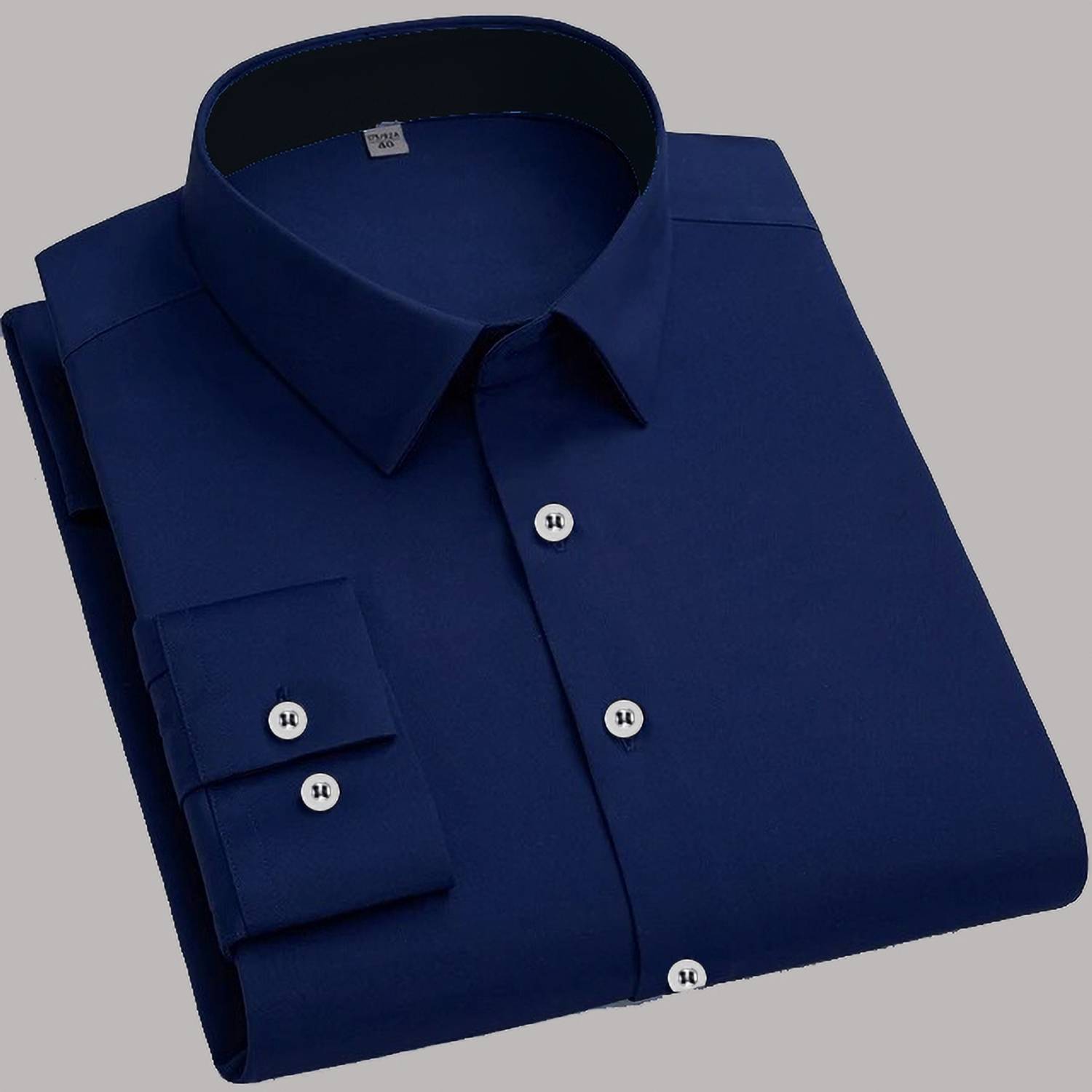 Lonexo Men Regular Fit Solid Spread Collar Casual Shirt