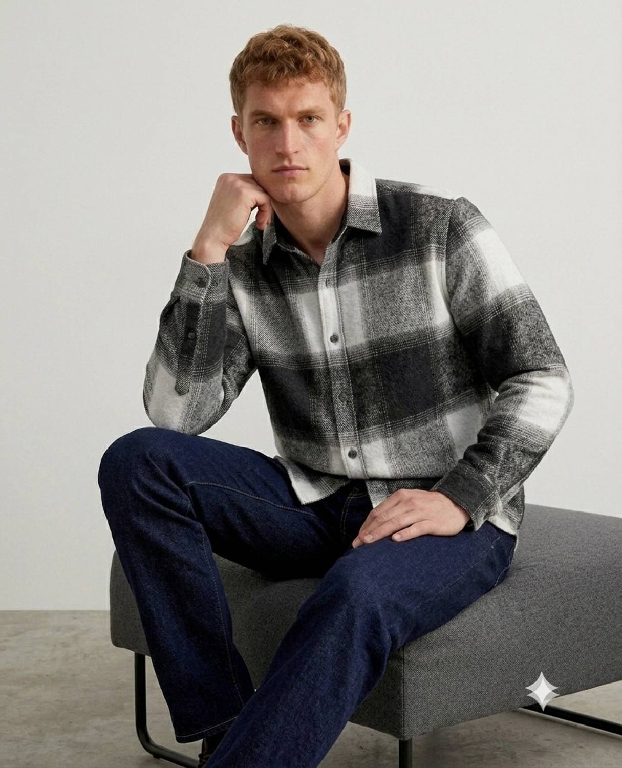 DIMMY Men Black Checkered Casual Shirt - Image 3