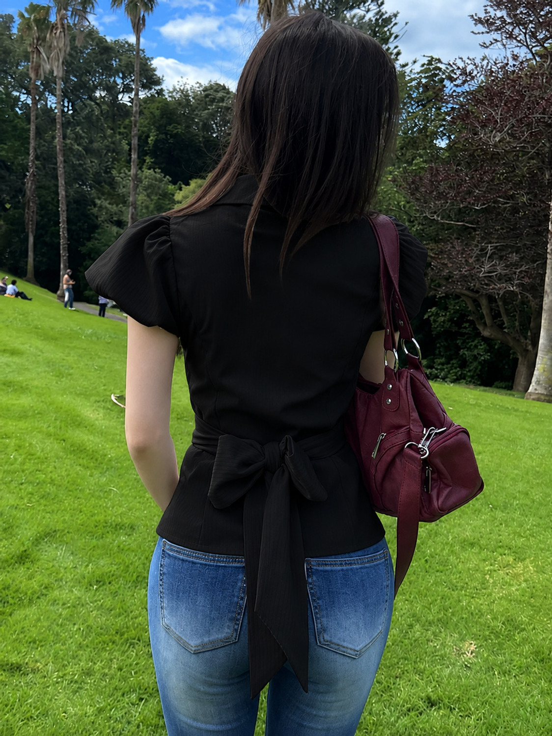 Image of Wingswear Women Solid Casual Black Shirt