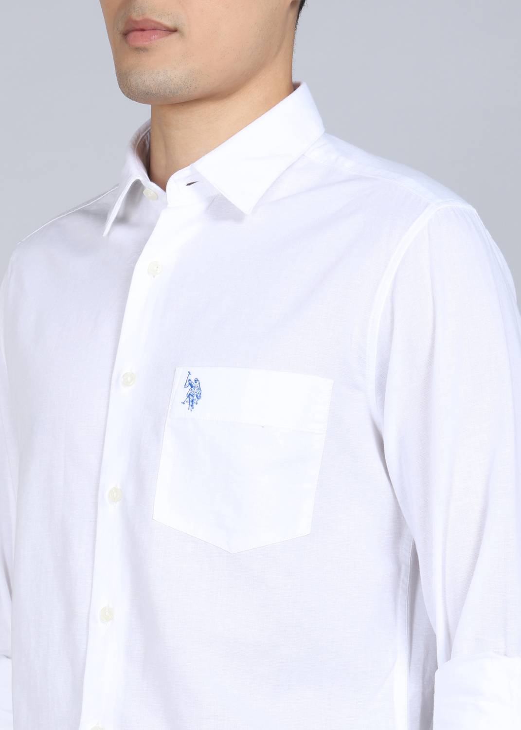 U.S. POLO ASSN. Men White Casual Shirt - Image 5