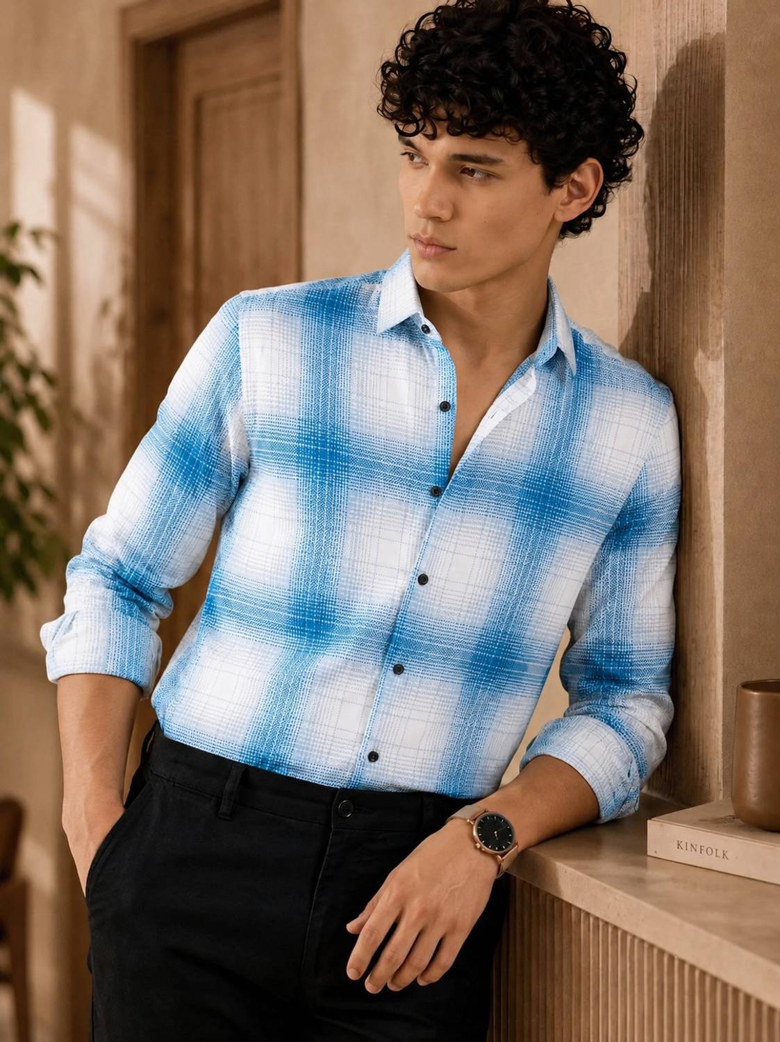 Black Deer Men Checkered Multicolor Shirt - Image 3