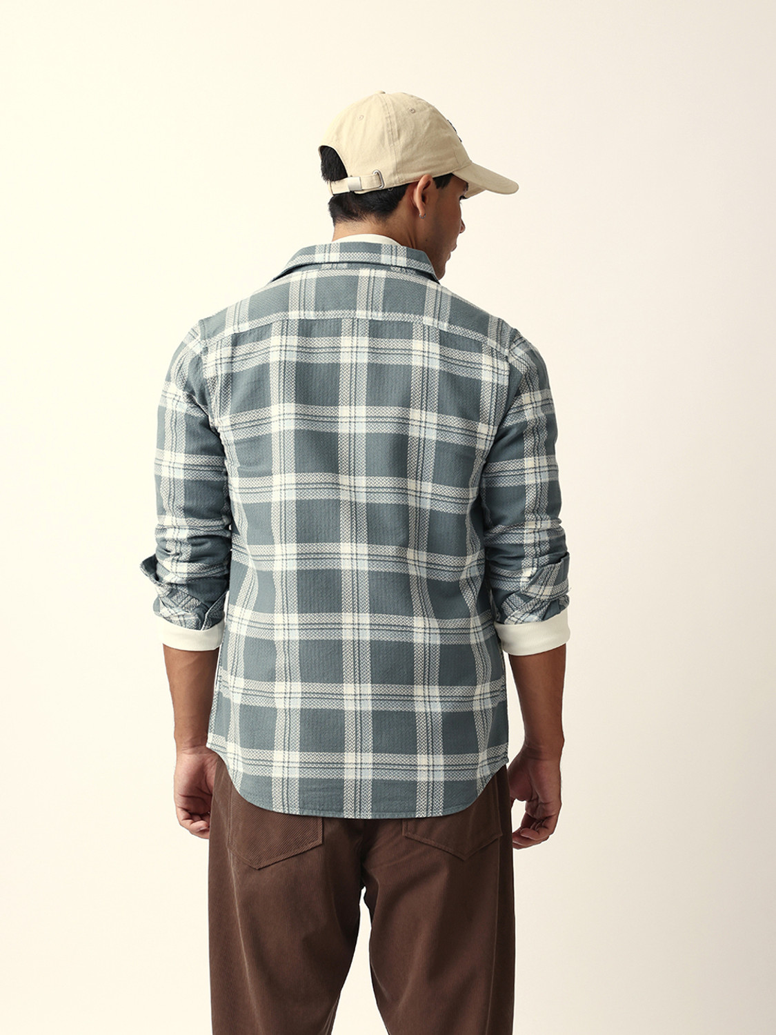Image of THE BEAR HOUSE Men Checkered Casual Multicolor Shirt