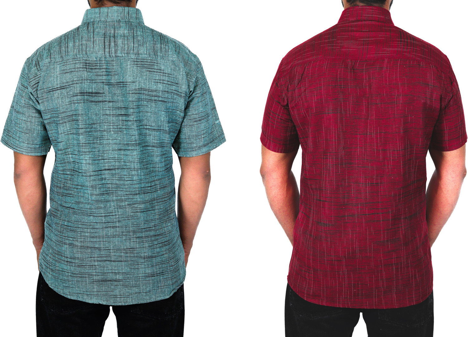 Image of Auzanoor Collection Men Self Design Casual Multicolor Shirt