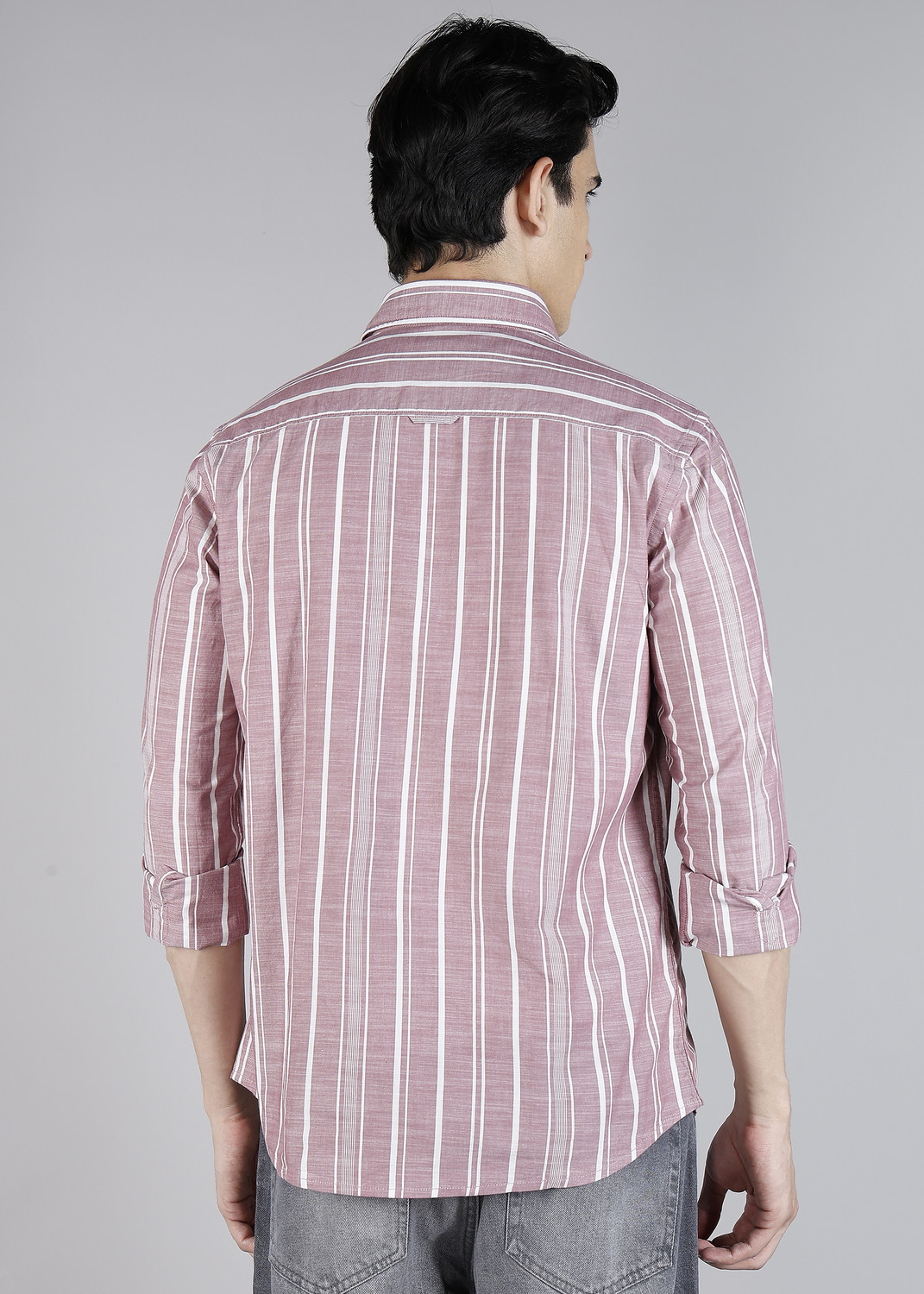 Image of U.S. Polo Assn. Denim Co. Men Regular Fit Solid Cut Away Collar Casual Shirt