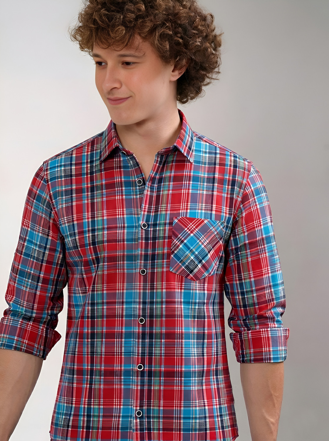Image of MAHADEV ENTERPRISE Men Checkered Casual Multicolor Shirt