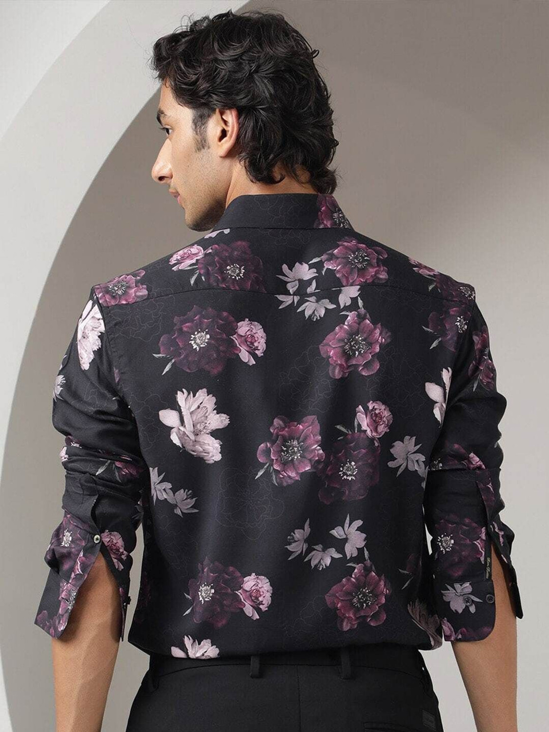 Image of RARE RABBIT Men Printed Casual Multicolor Shirt