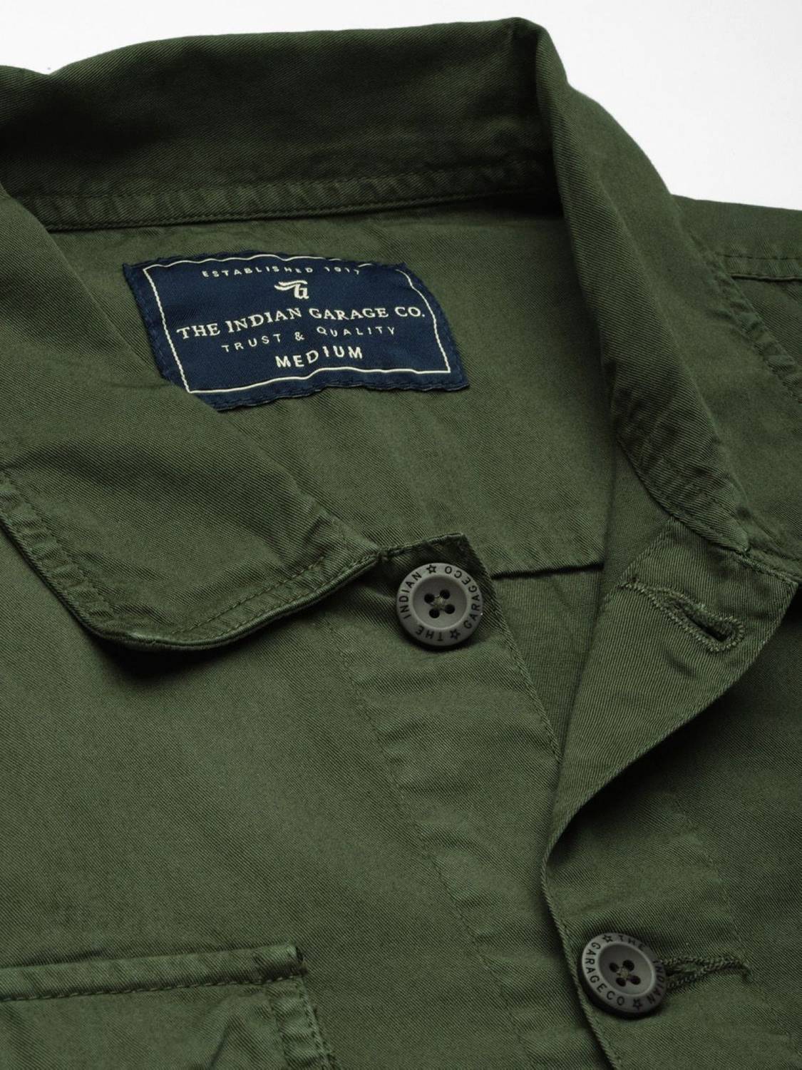 The Indian Garage Co. Men Green Casual Shirt - Image 2