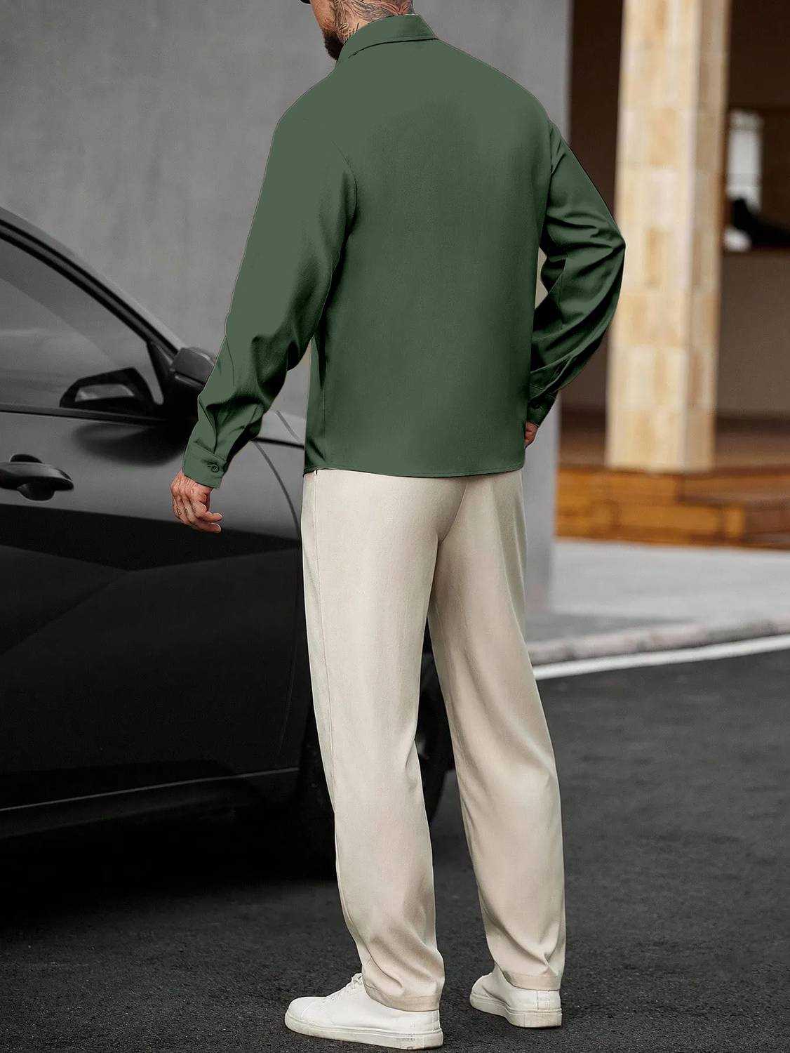 DarkSquare Men Green Casual Shirt - Image 2