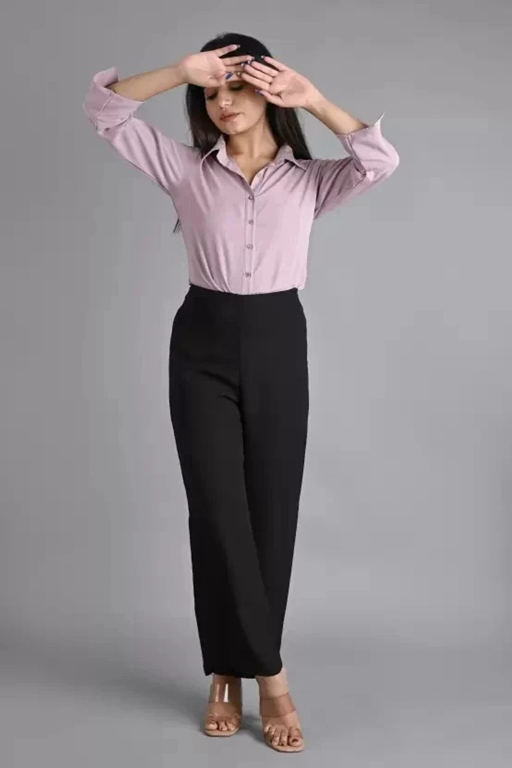 Image of MAGHMA Women Solid Casual Purple Shirt
