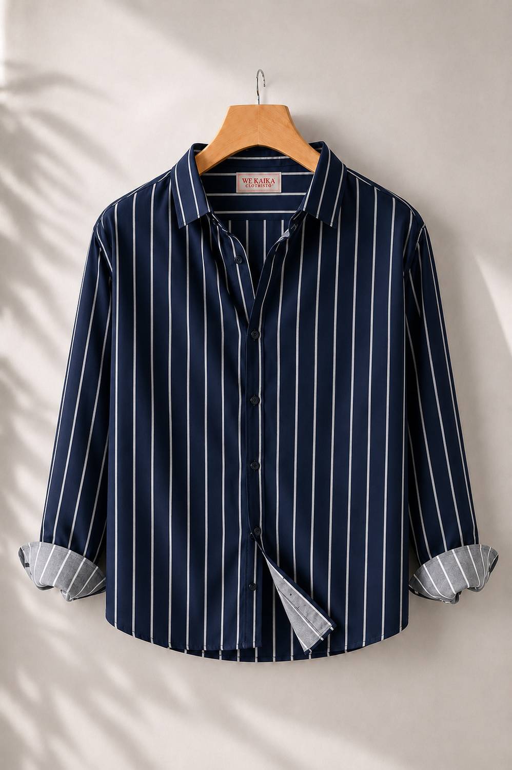 WE KAIKA Men Regular Fit Striped Shirt - Image 1