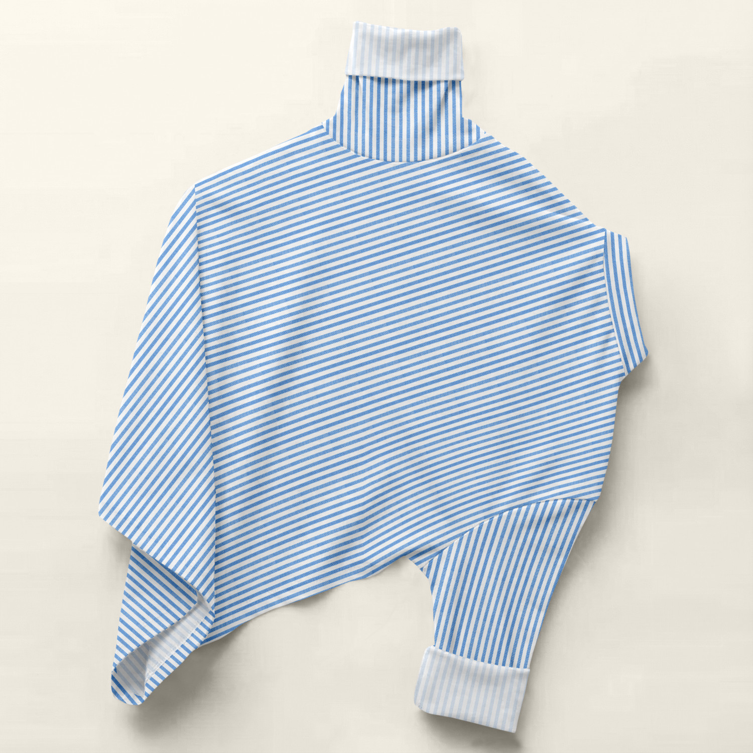 Image of vdlooks Men Striped Casual Blue, White Shirt
