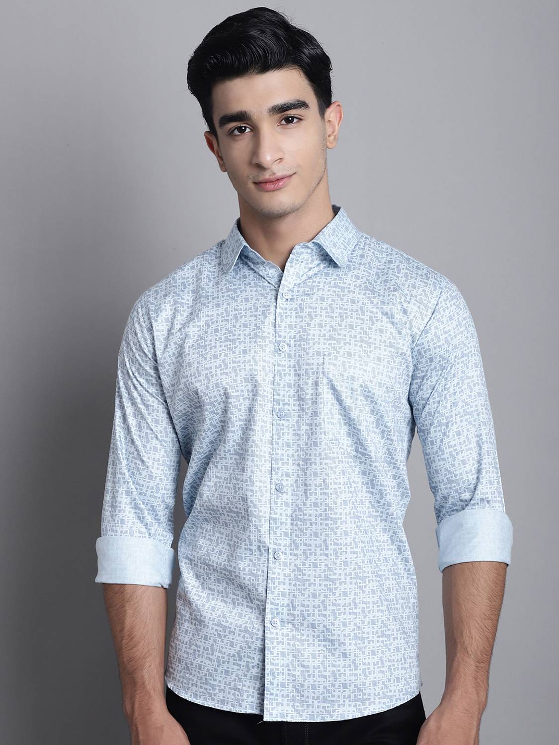 ARMAAN ETHNIC Men Regular Fit Printed Spread Collar Casual Shirt
