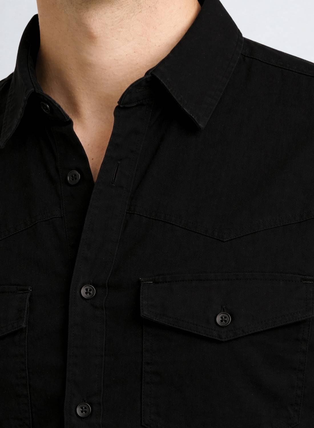 ADRO Men Black Casual Shirt - Image 3