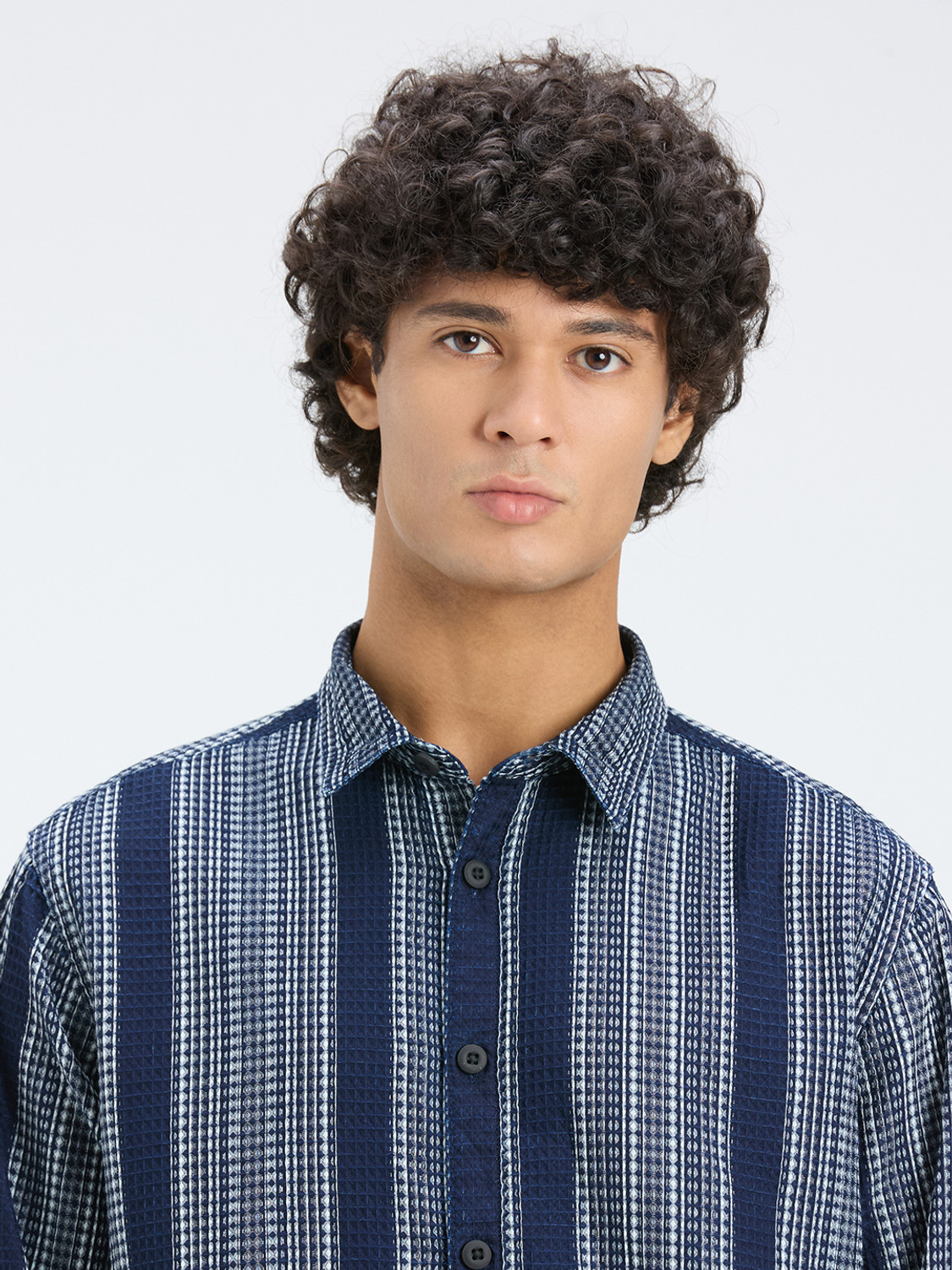 Image of Pepe Jeans Men Striped Casual Blue Shirt