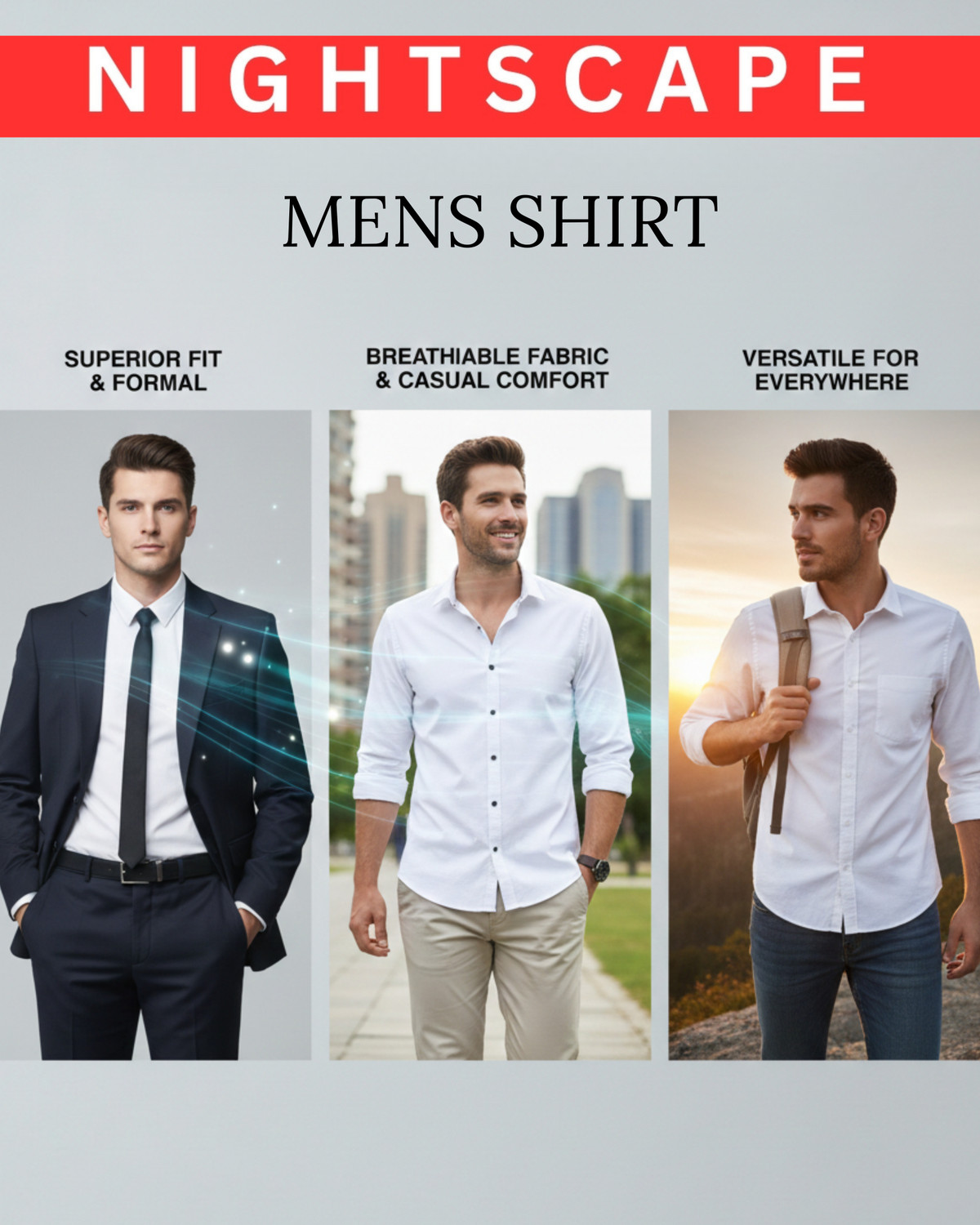 Image of nightscape Men Solid Casual Dark Green Shirt