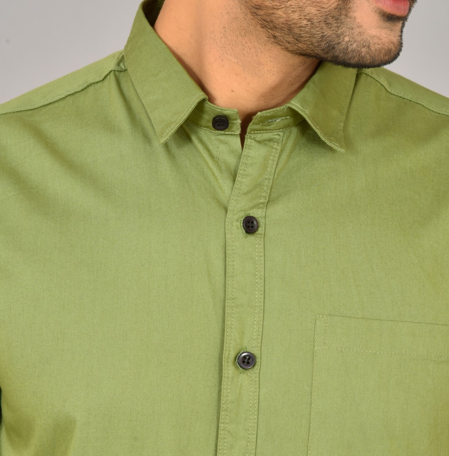 Image of HEMS Men Solid Casual Multicolor Shirt