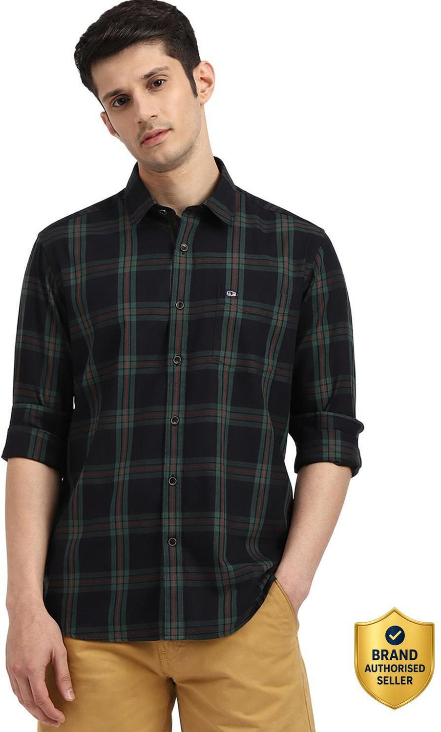 Image of Arrow Sport Men Checkered Casual Multicolor Shirt