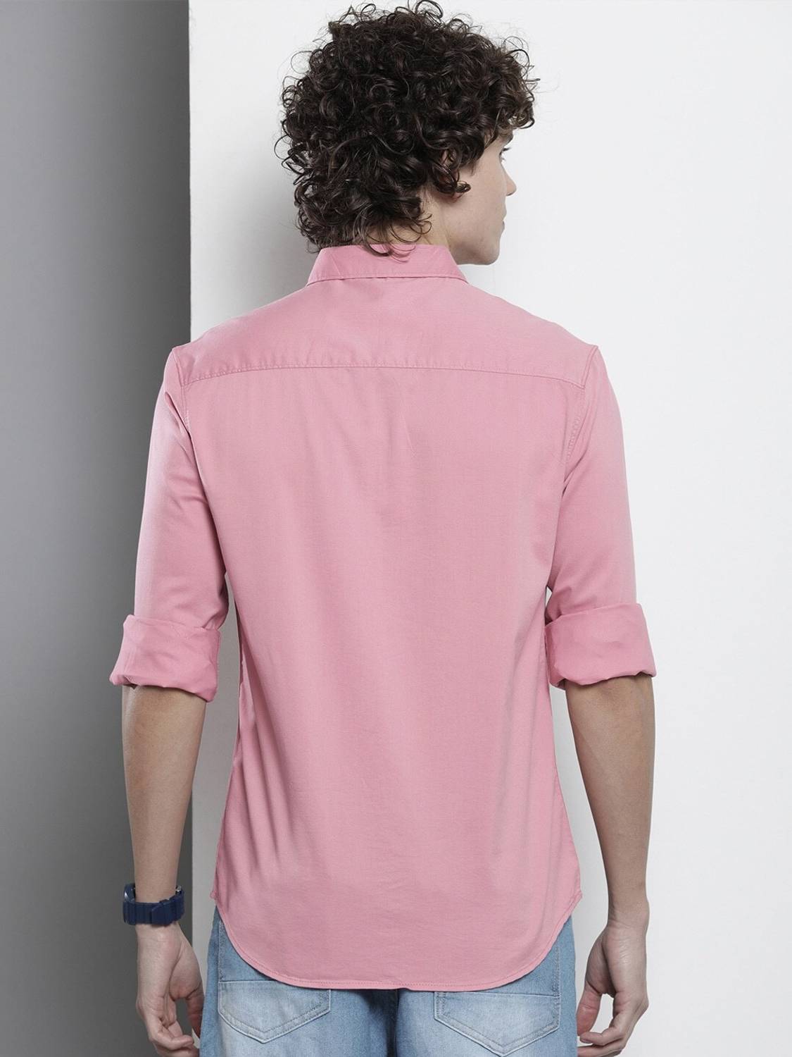 The Indian Garage Co. Men Pink Casual Shirt - Image 4