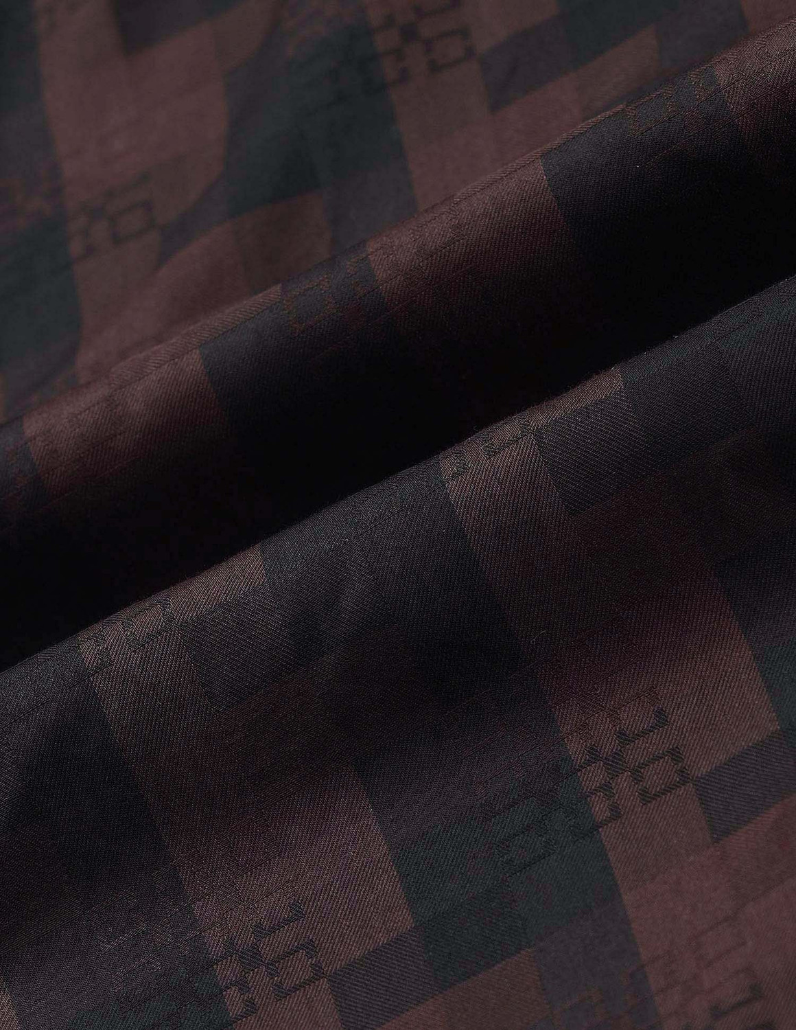 Image of ARROW Men Checkered Formal Brown Shirt