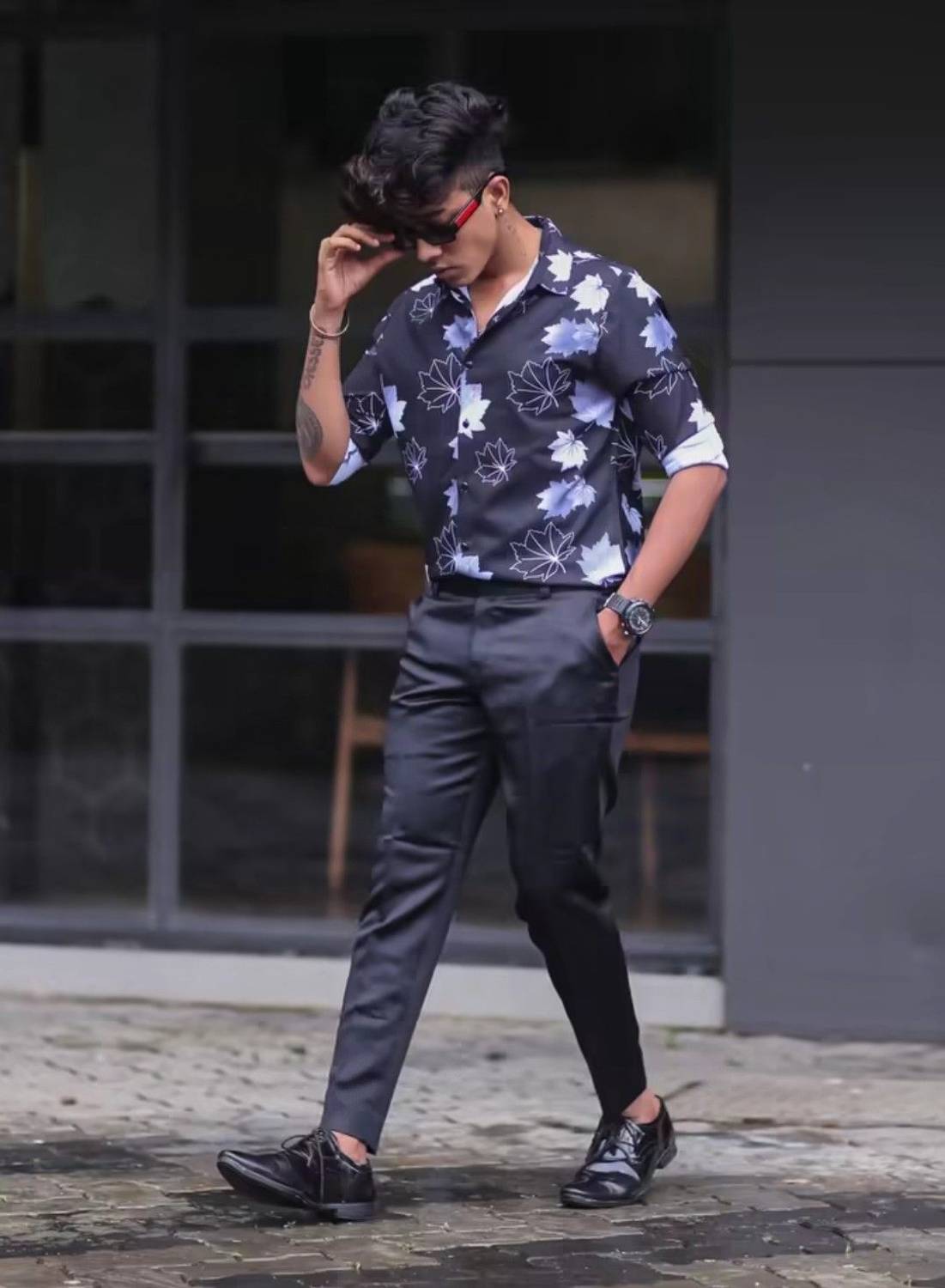 OPTIMPIS Men Multicolor Printed Casual Shirt - Image 3