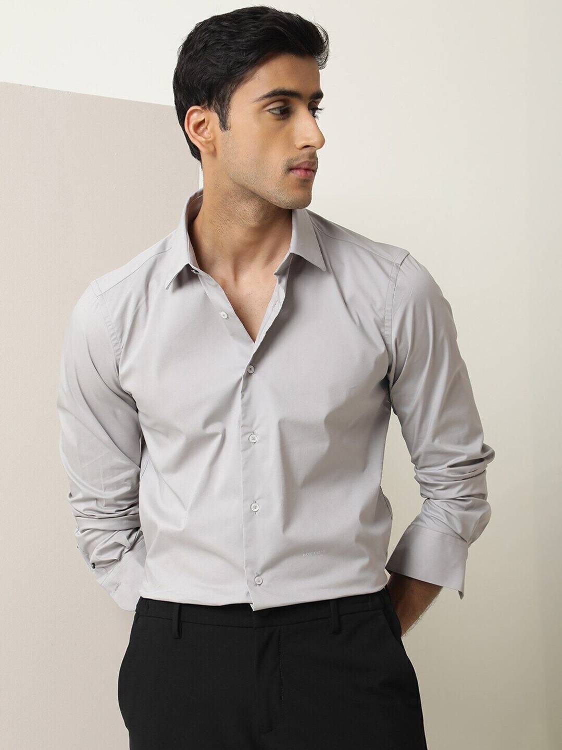 RARE RABBIT Men Grey Casual Shirt - Image 4