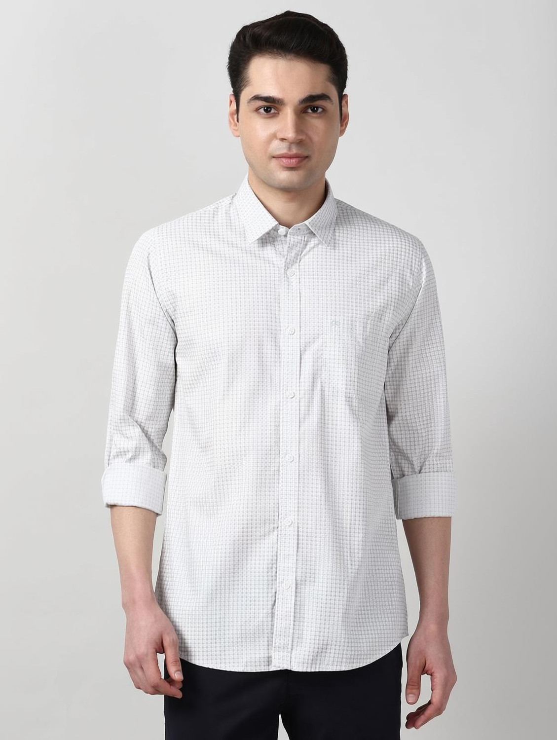 Image of PETER ENGLAND Men Slim Fit Printed Casual Shirt