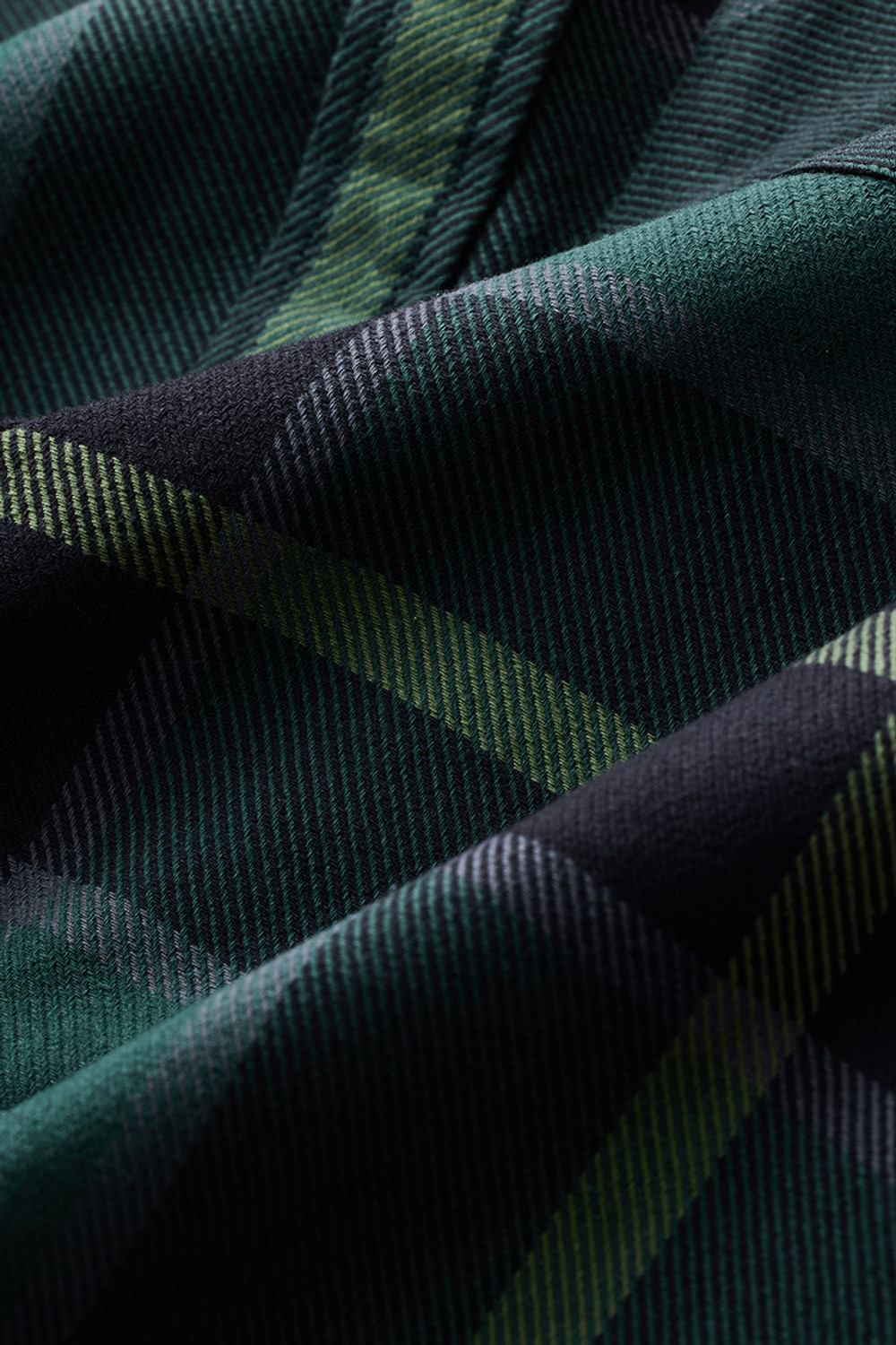 Image of Snitch Men Checkered Casual Dark Green Shirt