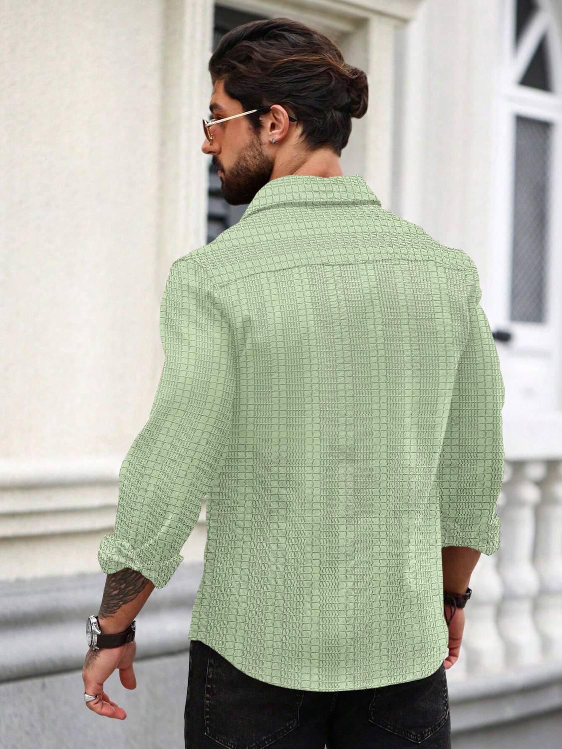 Nofilter Men Light Green Shirt - Image 3