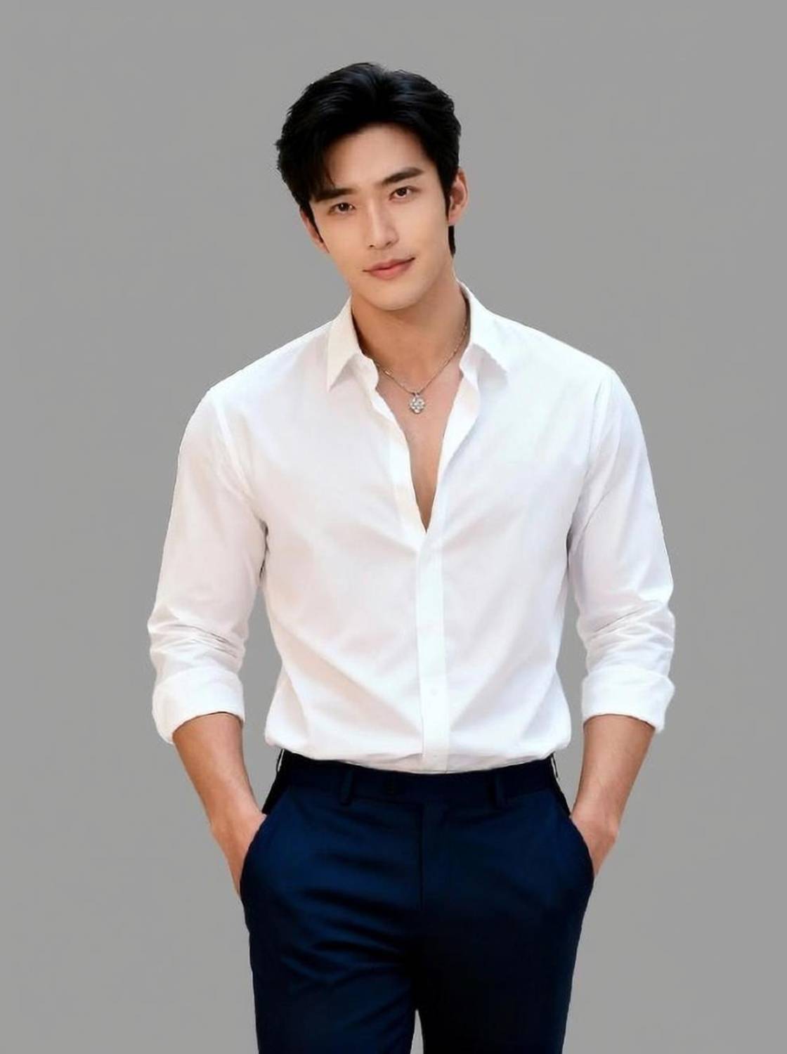 BROCON Men Solid Party White Shirt