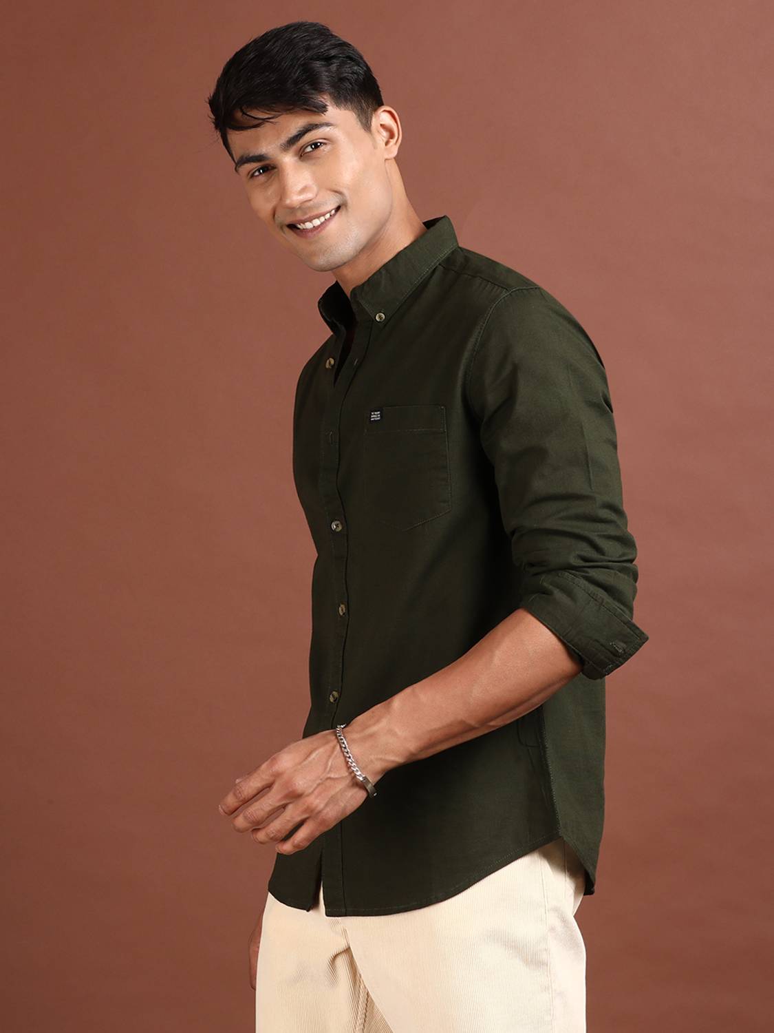The Indian Garage Co. Men Green Shirt - Image 2