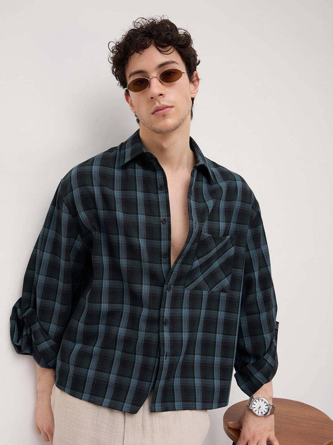 VASTRADO Men Checkered Multicolor Shirt - Image 4