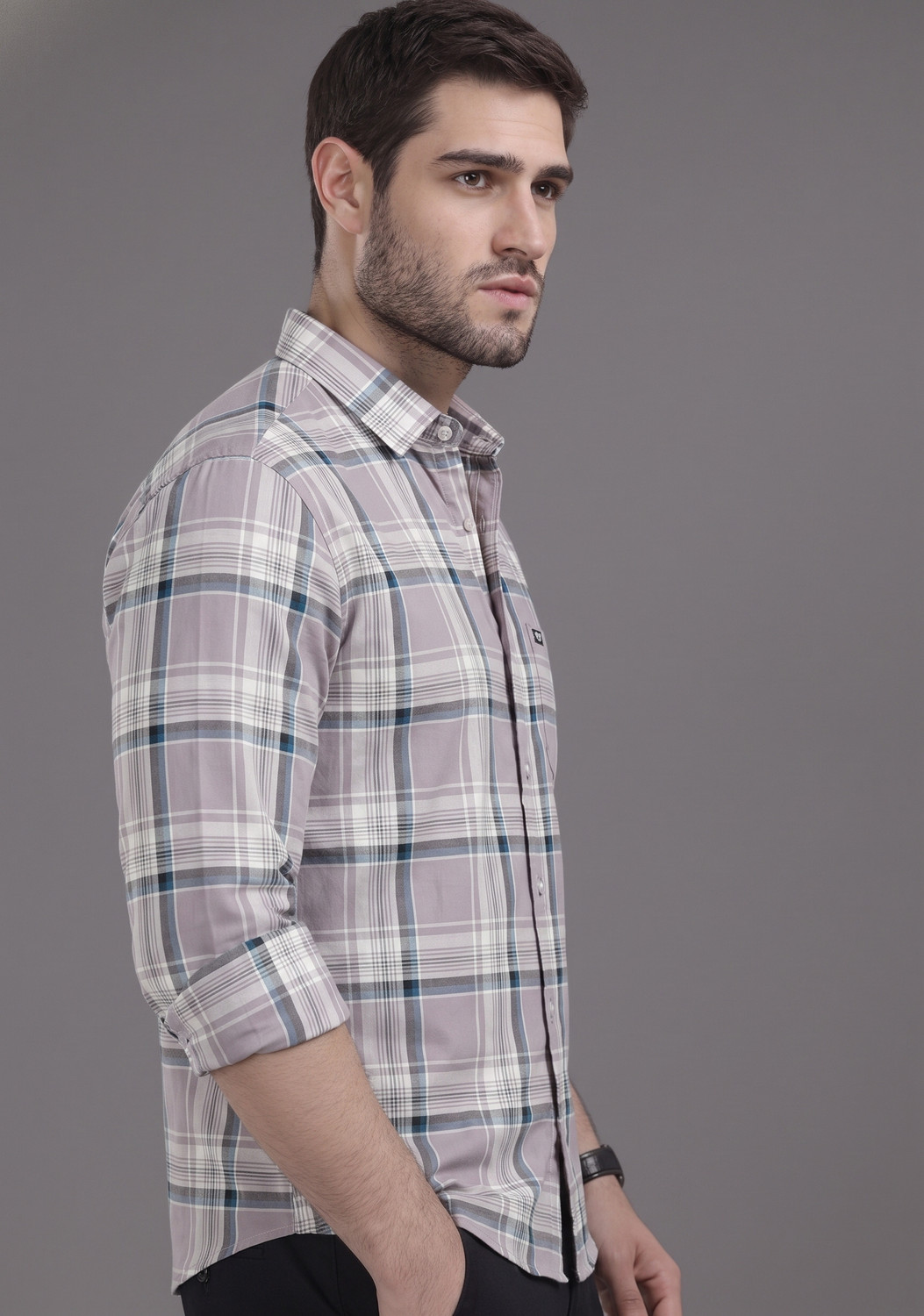 Image of METRONAUT Men Checkered Casual Multicolor Shirt