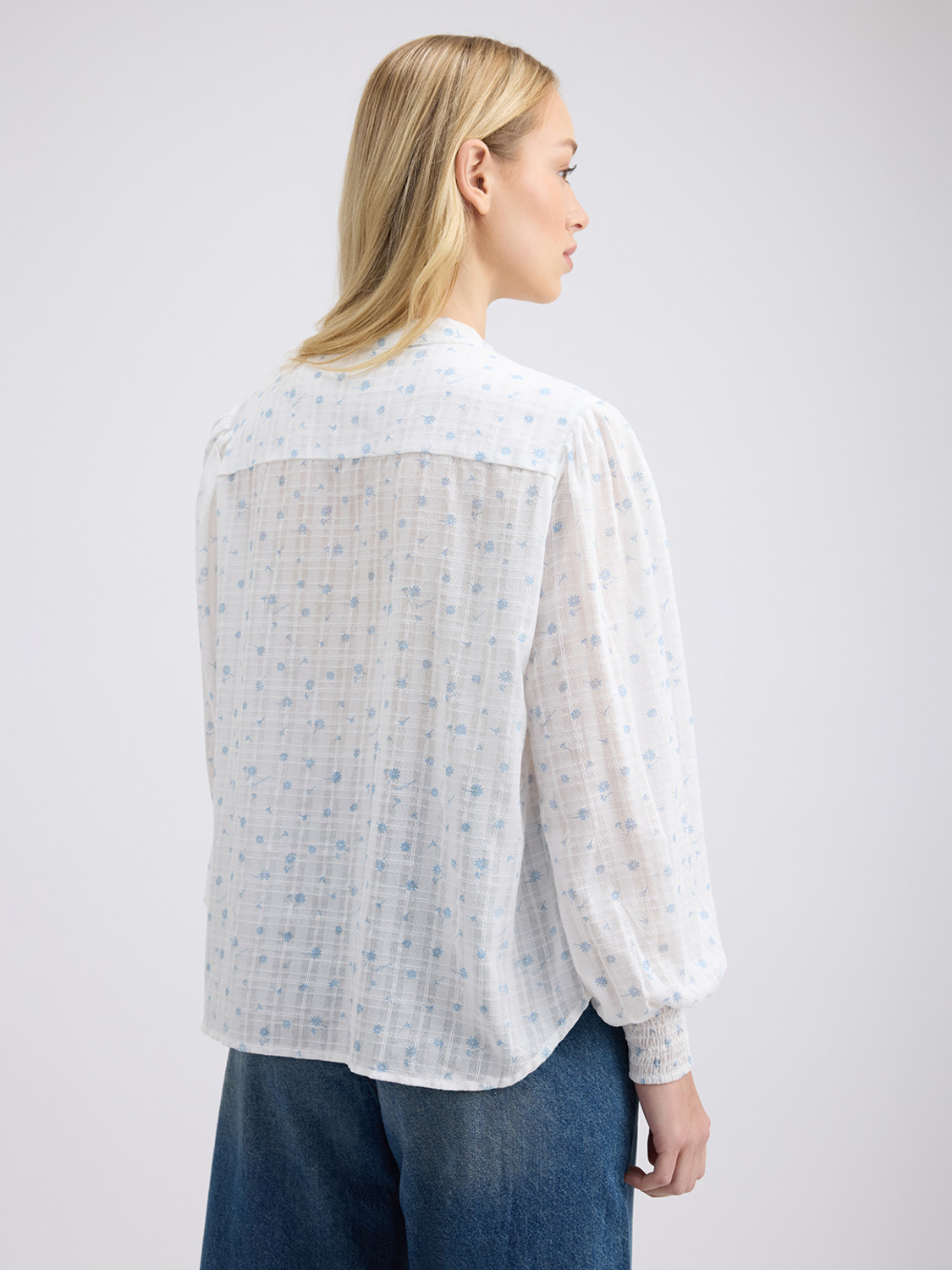 Image of Pepe Jeans Women Floral Print Casual White Shirt
