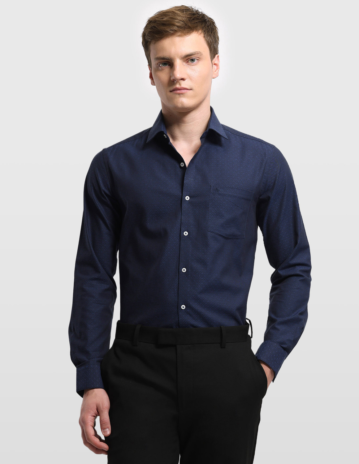 Image of ARROW Men Slim Fit Checkered Spread Collar Casual Shirt
