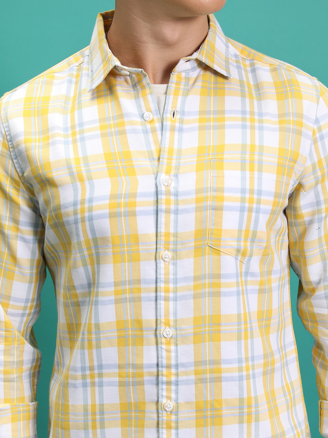 Image of HIGHLANDER Men Checkered Casual Multicolor Shirt