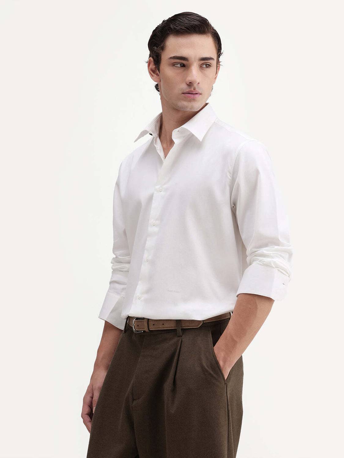 RARE RABBIT Men White Casual Shirt