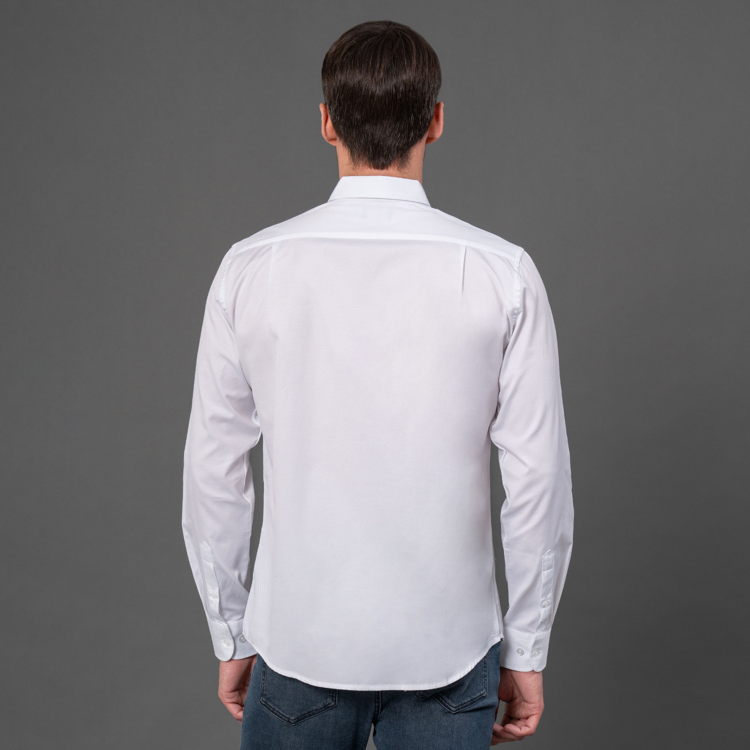 Image of RED TAPE Men Solid Casual White Shirt