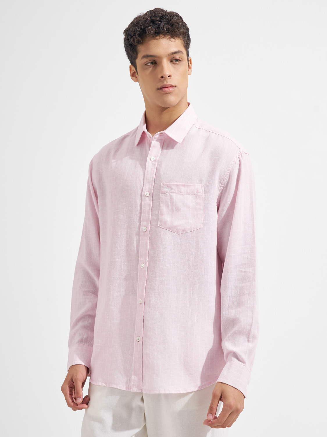 Image of HIGHLANDER Men Solid Casual Multicolor Shirt