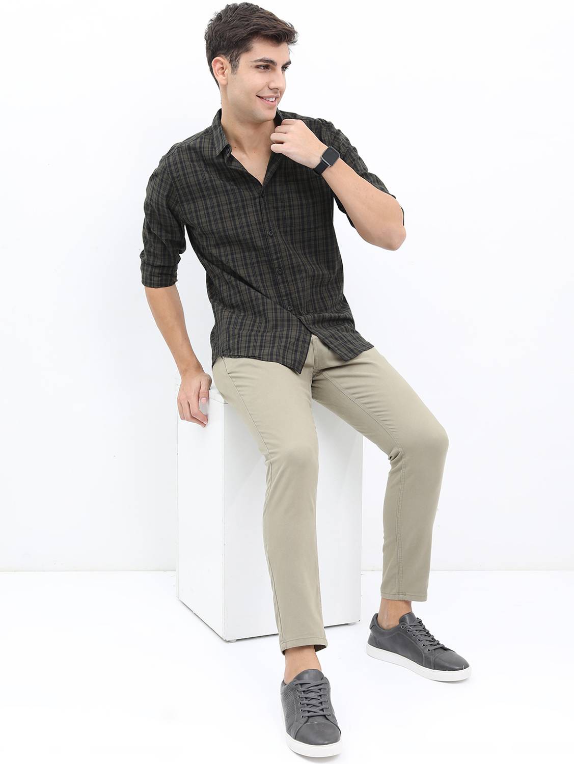 HIGHLANDER Men Checkered Multicolor Shirt - Image 2