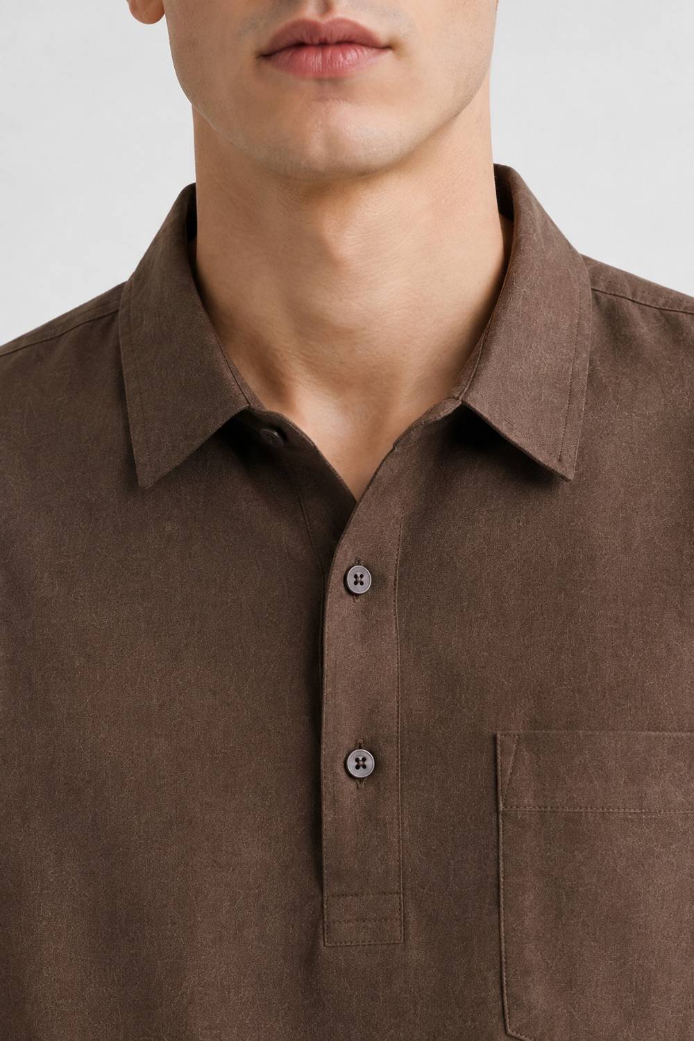 THE EPOPEE Men Brown Casual Shirt - Image 5