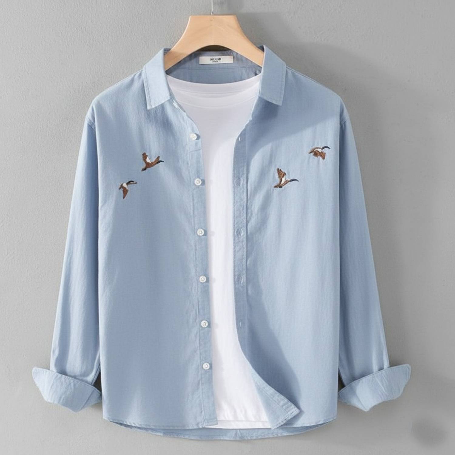 Dev Men Blue Casual Shirt