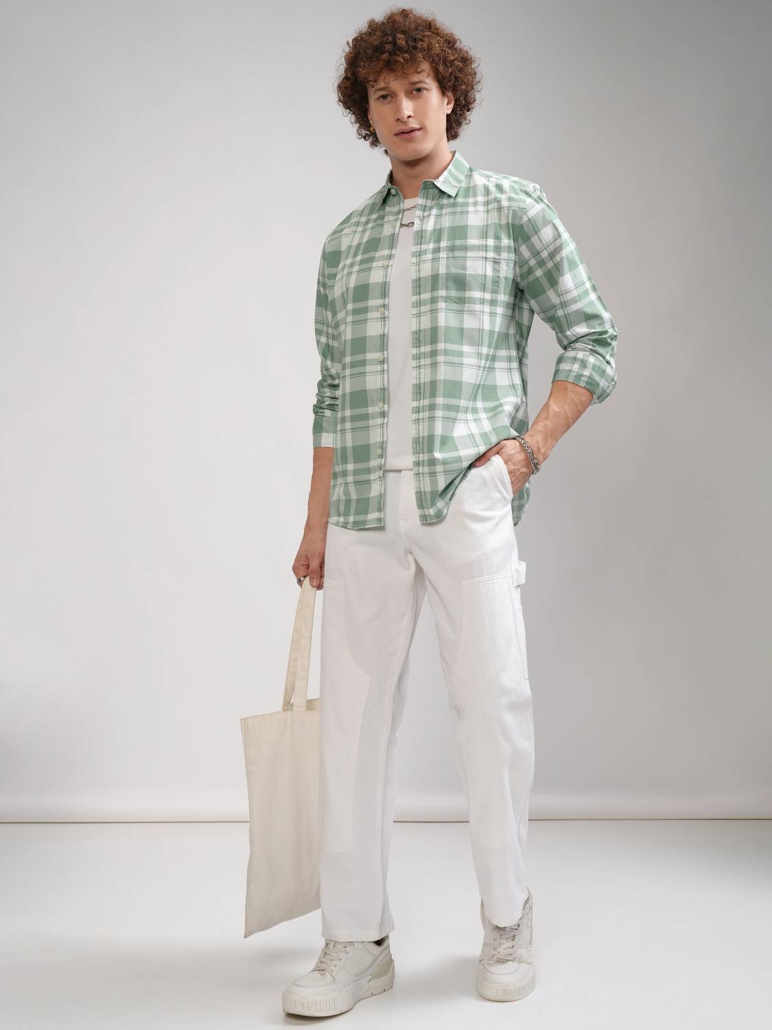 HIGHLANDER Men Checkered Multicolor Shirt - Image 3