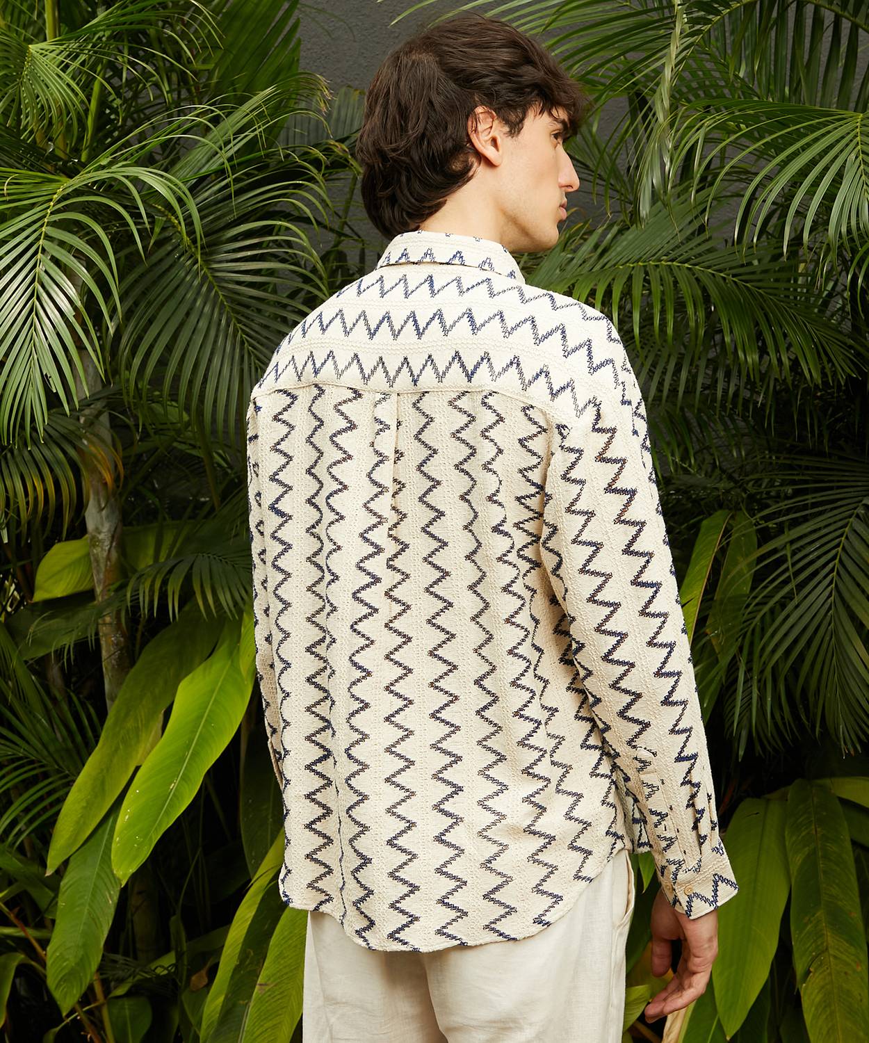 CAHOOT Men Printed Casual White Shirt - Image 4