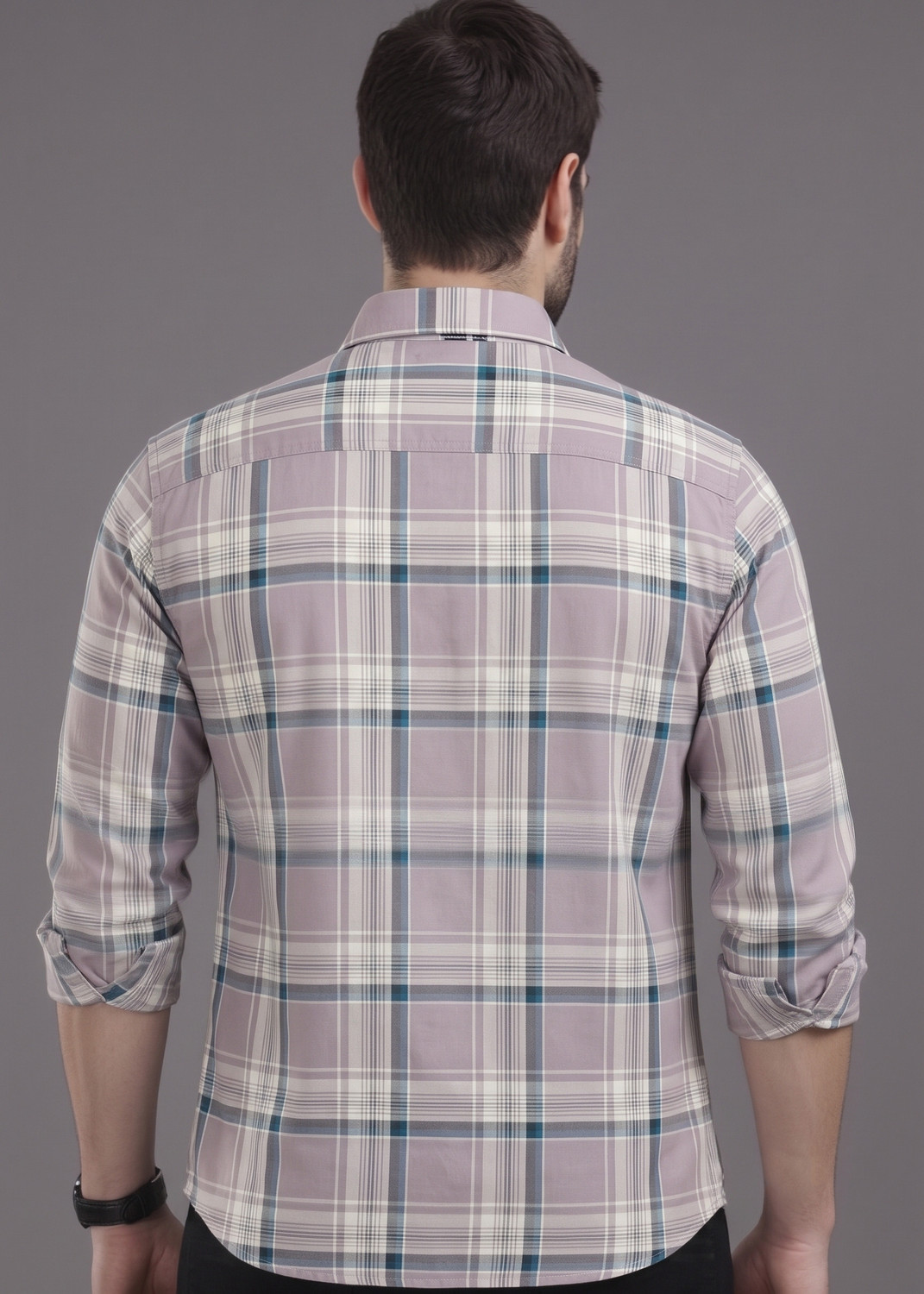 Image of METRONAUT Men Checkered Casual Multicolor Shirt