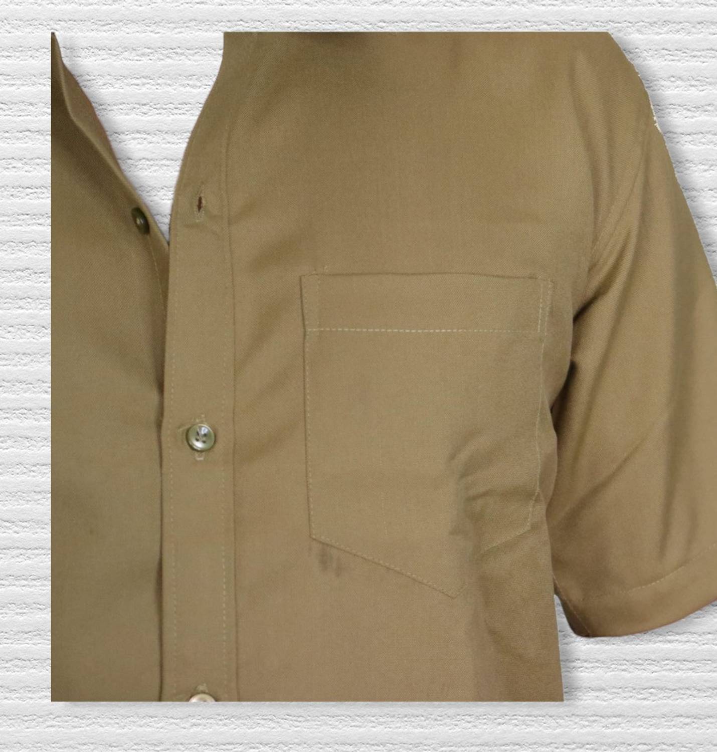 Yonu Men Solid Casual Khaki Shirt - Buy Yonu Men Solid Casual
