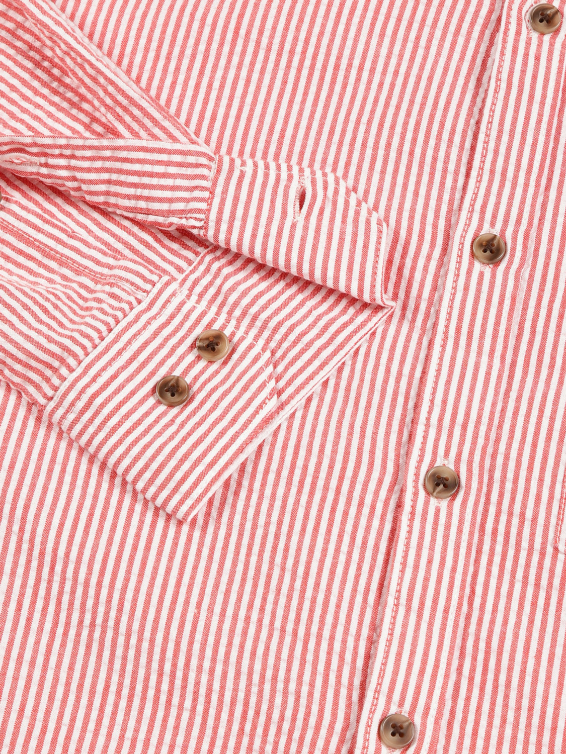Image of THOMAS SCOTT Men Striped Casual Red Shirt